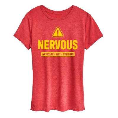 Women's - Instant Message - Nervous Short Sleeve Graphic T-Shirt