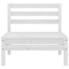 vidaXL Patio Middle Sofa White Solid Pinewood - 2 of 4
