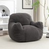 KTMBDW Large Bean Bag Chair for Adults/Kids with Filling, Memory Foam Bean Bag Chairs with Filler, Soft Tufted Fabric, Bean Bag for Living Room - 2 of 4