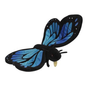 Aurora Large Morpho Butterfly Miyoni Realistic Stuffed Animal Blue 13" - 1 of 4