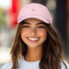 Dalix Lil Peach Embroidered Cotton Summer Cute Outdoor Baseball Cap Dad Hat Womens - 3 of 4