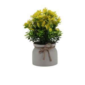 Unique Bargains Artificial Plants Butterflies & Bloom Plastic 3.35"x3.35"x9.06" 1 Pc - 1 of 4