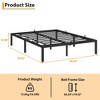 Bed Frame, Heavy Duty Metal Platform Bed, 1000LBS Capacity, Noise-Free, Anti-Sliding Slats - 3 of 4