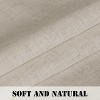 Living Room Linen Curtains Nickel Grommet Energy Saving Light Filtering Semi Sheer Curtain - 4 of 4