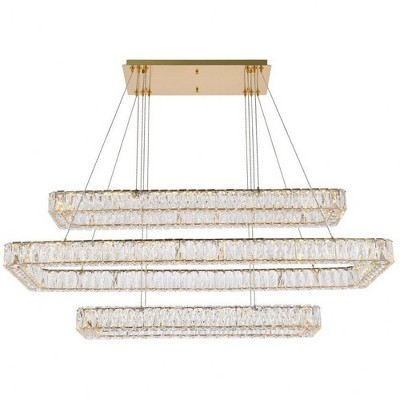 Elegant Lighting Monroe 3 - Light Pendant in  Gold