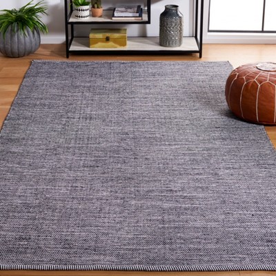 Montauk Black and Ivory Handwoven Cotton Area Rug