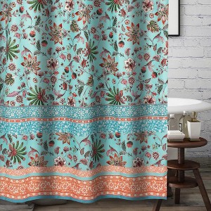Greenland Home Fashions Audrey 2011ASHW Shower Curtain, 72x72 Inches - 1 of 3