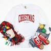 Simply Sage Market Women's Christmas Vibes Varsity Long Sleeve Garment Dyed Tee - 2 of 4