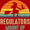 Junior's Design By Humans Regulators Mount Up Halloween Witch By RedBirdLS T-Shirt - 2 of 3
