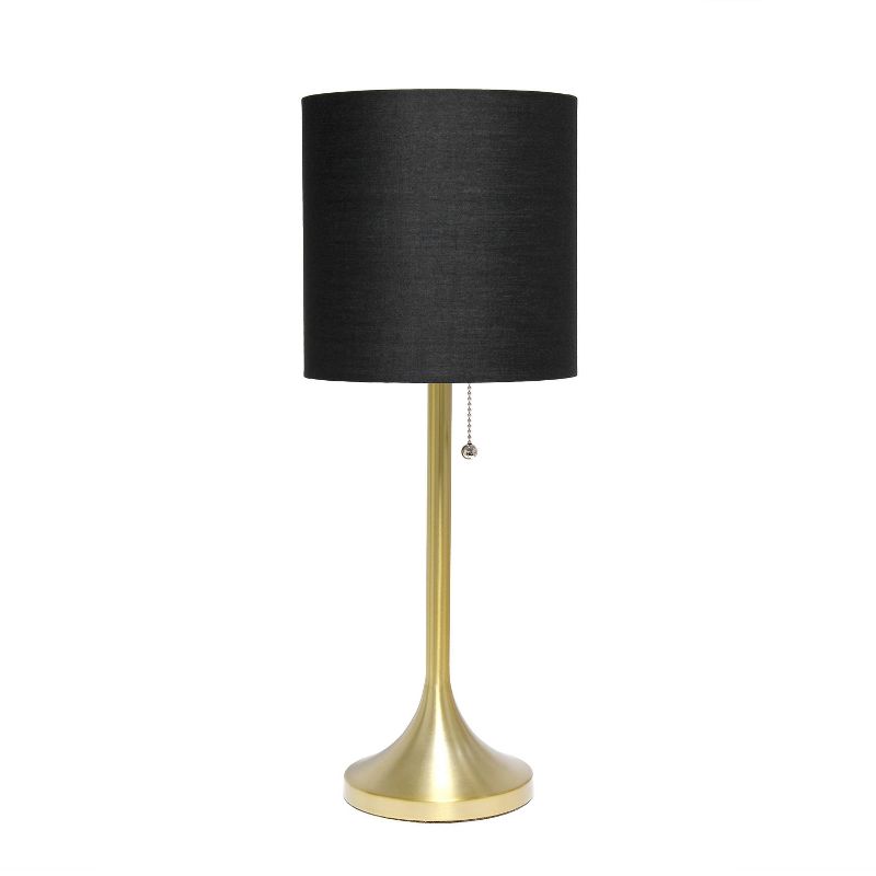  Tapered Desk Lamp with Fabric Drum Shade - Simple Designs, 1 of 14