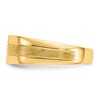 Black Bow Jewelry 7.2mm 14K Yellow or White Gold 1/4Ctw Lab Created Diamond Tapered Band - 3 of 4