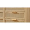 Sapphtopaz 9 Drawers 51.2" Rattan Dresser for Bedroom Metal Handles Storage Cabinet Closet Organizers and Storage for Bedroom, Closet, Living Room - 3 of 4