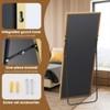 Kumasinova 71" Full Length Mirror with Stand,Rectangle Floor Mirror with Aluminum Frame,Full Body Mirror for Bedroom,Living Room,Black - 4 of 4