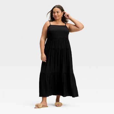 Women's Tiered Maxi A-Line Dress - A New Day™
