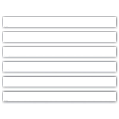 Teacher Created Resources® White Straight Border Trim, 35 Feet Per Pack, 6 Packs
