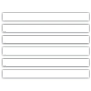 Teacher Created Resources® White Straight Border Trim, 35 Feet Per Pack, 6 Packs - 1 of 3