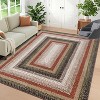 Machine Washable Area Rug - Non-Slip Stain Resistant Low Pile Carpet Modern Braided Farmhouse Rug for Living Room Bedroom Dining Room Office - 3 of 4
