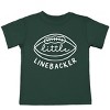 The Juniper Shop Little Linebacker Toddler Short Sleeve Tee - 3T - Forest - 2 of 4