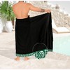 HAPPY BAY Men's Swimwear Beachwear Summer Wrap Sarong One Size Turquoise - 2 of 4