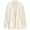 Women's Diamond Openwork Knit Cardigan - LASCANA - 2 of 4