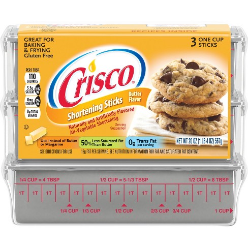 Crisco Butter Flavor All-Vegetable Shortening Baking Sticks - 20oz -3ct ...