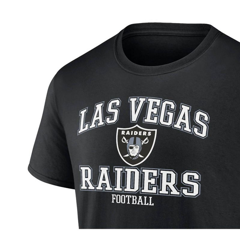 NFL Las Vegas Raiders Short Sleeve Core Big &#38; Tall T-Shirt, 3 of 4