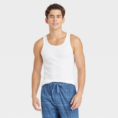 Men's 4pk Ribbed Tank Top - Goodfellow & Co™ White Xl : Target