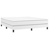 Bed Frame White Faux leather, Plywood, Engineered wood - 3 of 4