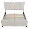 Full Size Upholstered Platform Bed Velvet Upholstered Bed - 3 of 4