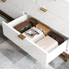 Dresser for Bedroom, 53.5” Dresser Organizer, 7 Drawer Dresser with Golden Metal Handle and Legs - 4 of 4