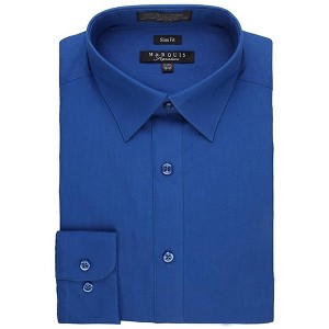 Marquis Men's Long Sleeve SLIM FIT Dress Shirt - 1 of 4