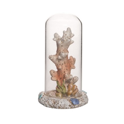 Beachcombers 3" Resin Coral In A Glass Dome