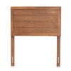 Twin Seren Wood Headboard Walnut - Baxton Studio: Sturdy, Inset Paneling, Bedroom Furniture - 2 of 4