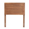 Twin Seren Wood Headboard Walnut - Baxton Studio: Sturdy, Inset Paneling, Bedroom Furniture - image 2 of 4