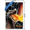 Trends International PD Moreno - Dragon Lightning Framed Wall Poster Prints - 3 of 4