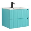 Citiscape Modern Bathroom Vanity with Textured Drawer Fronts - 3 of 4