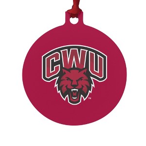 Central Washington University Primary Logo Aluminum Holiday Christmas Tree Ornament - 1 of 4