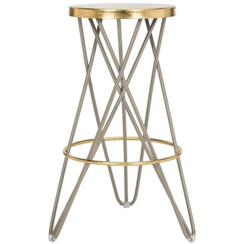 Lorna Gold Leaf Bar Stool  - Safavieh - image 1 of 4