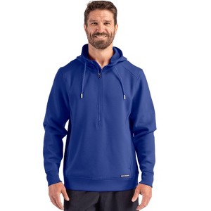 Cutter & Buck Roam Epic Versatility Half Zip Recycled Mens Hooded Pullover - 1 of 2