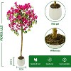 Lifelike Artificial Tree for Indoor & Outdoor Decor Faux Planter Potted Fake Tree Flower, Thanksgiving for Home, Office, Wedding Party - 3 of 4
