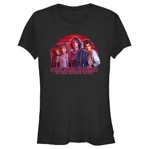 Juniors Womens Stranger Things Teen Group Shot T-Shirt - 1 of 4