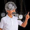 Skeleteen Boys  Wig and Mustache Costume Set - Grey - image 2 of 4