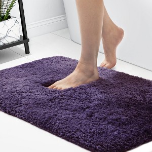 Deconovo Plush Non-Slip Bath Mat – Super Absorbent Rug (1 PC) - 1 of 4