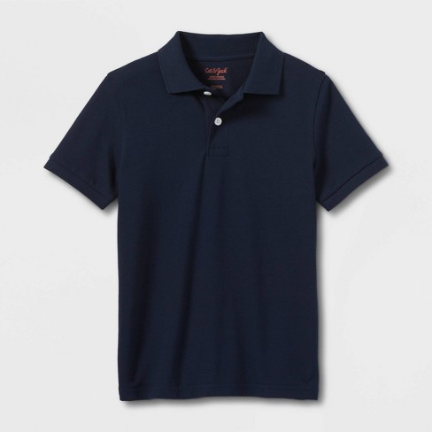Boys' Short Sleeve Pique Uniform Polo Shirt - Cat & Jack™ Navy S : Target