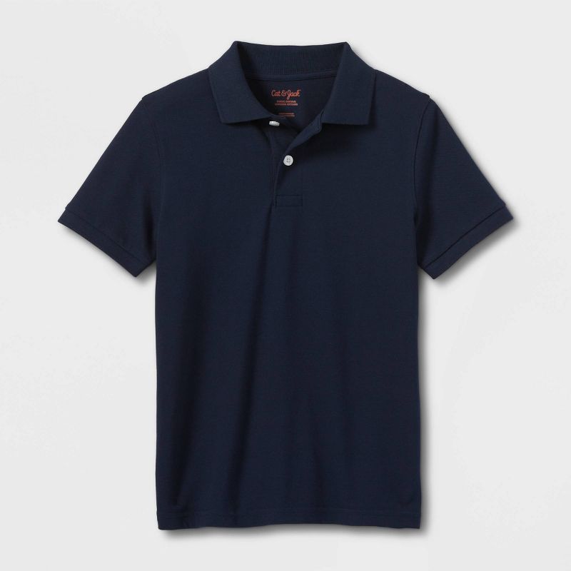 Boys&#39; Short Sleeve Pique Uniform Polo Shirt - Cat &#38; Jack&#8482;, 1 of 7