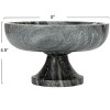 Storied Home Marble Footed Pedestal Bowl - 3 of 4