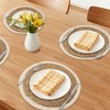 REGALWOVEN Farmhouse Placemats Set of 4 Woven Placemats for Dining Table Decor Indoor Kitchen Table Mat with Tassel - 2 of 4