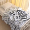 3 Layer Muslin Cotton Toddler Blanket, Super Soft and Warm Crib Blanket - NTBAY - 3 of 4