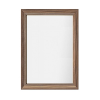 Apmir High-Strength Tempered Glass and Aluminum Alloy Framed French Cleat Mounted Wall Decor Mirror in matte black with 5-Year Warranty