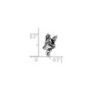 Black Bow Jewelry Sterling Silver Delicate Fairy Bead Charm - 3 of 4